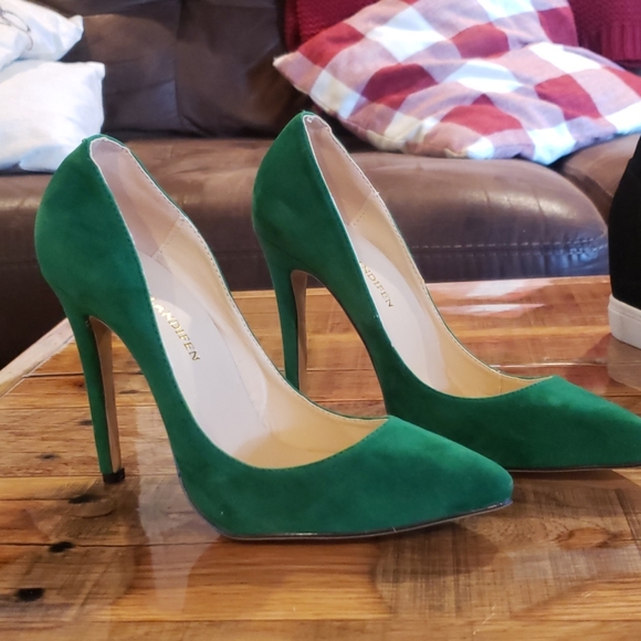 Loslandifen Shoes - Emerald Green Stilettos π Loslandifen Shoes - Emerald Green Stilettos π